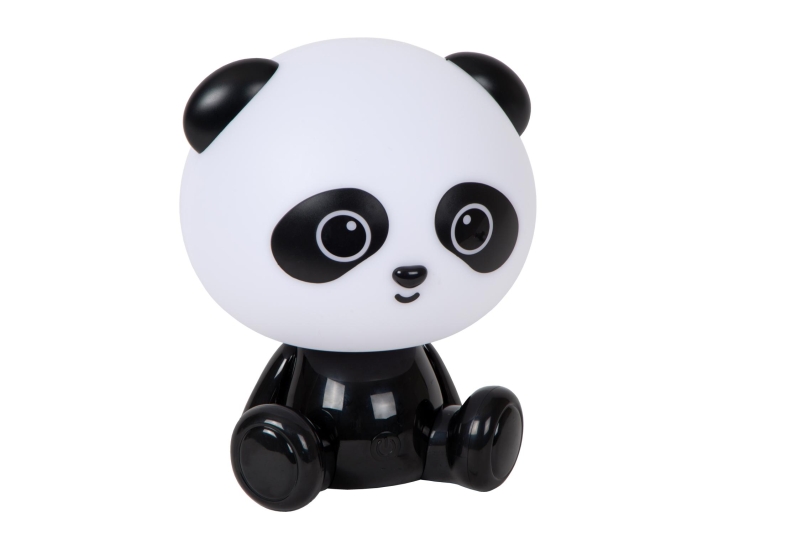 Lucide DODO PANDA - Stolná lampa detská - LED Dim. - 1x3W - 3 StepDim - Čierna